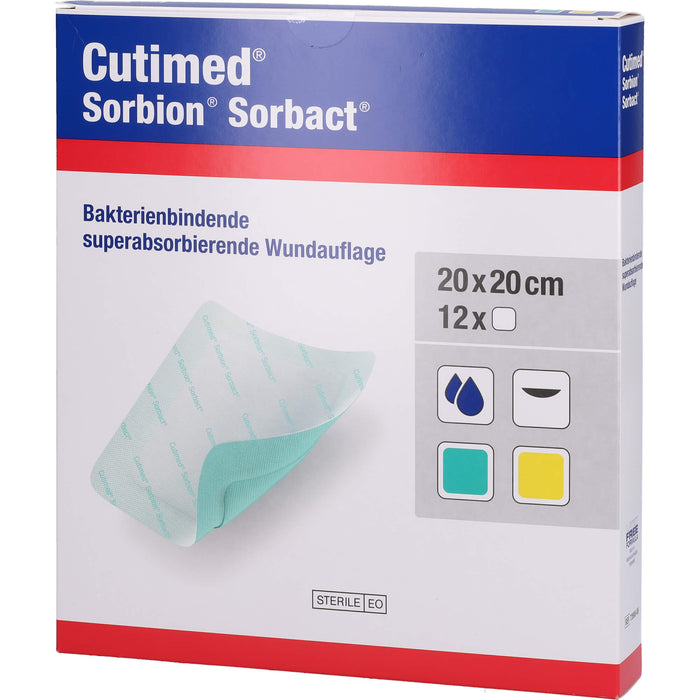 Cutimed Sorbion Sorbact 20x20cm, 12 St KOM