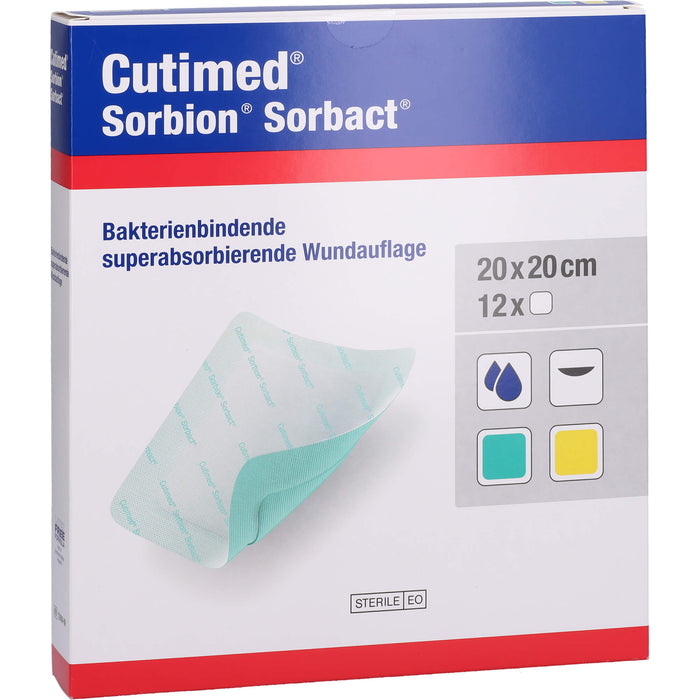 Cutimed Sorbion Sorbact 20x20cm, 12 St KOM