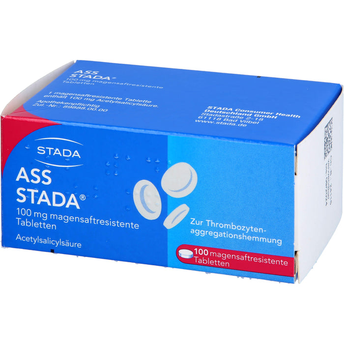 ASS Stada 100 mg Tabletten, 100 pc Tablettes