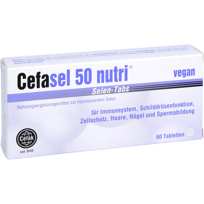 Cefasel 50 nutri Selen-TABS, 60 St TAB