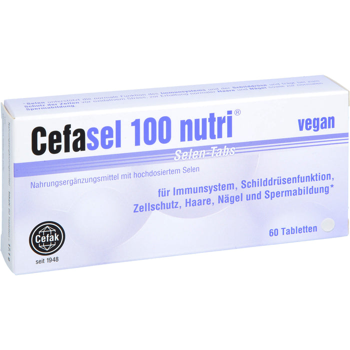 Cefasel 100 nutri Selen-TABS, 60 pcs. Tablets