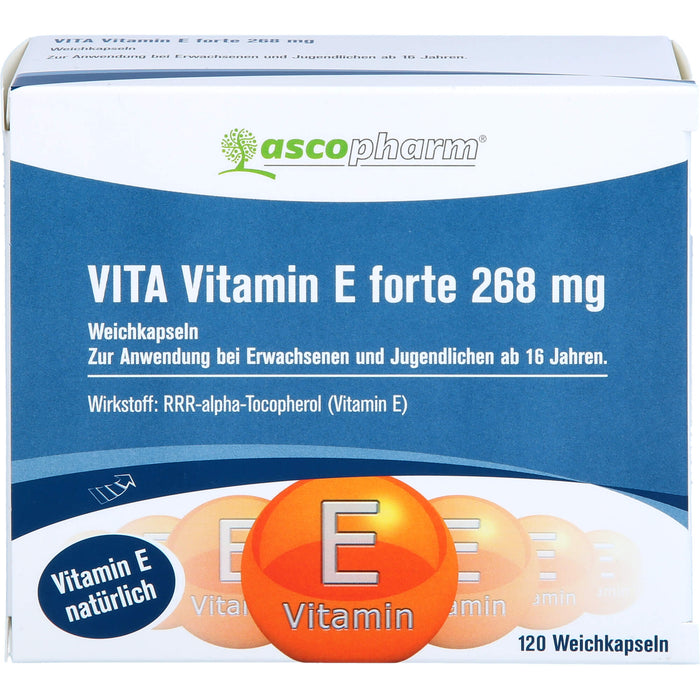 Asco Vitamin E Forte 400 I.E. Kapseln, 120 St. Kapseln