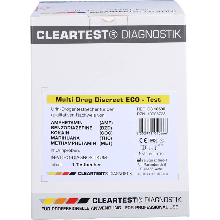 Cleartest Multi Drug Discreet Eco-Test 5-fach, 1 St TTR