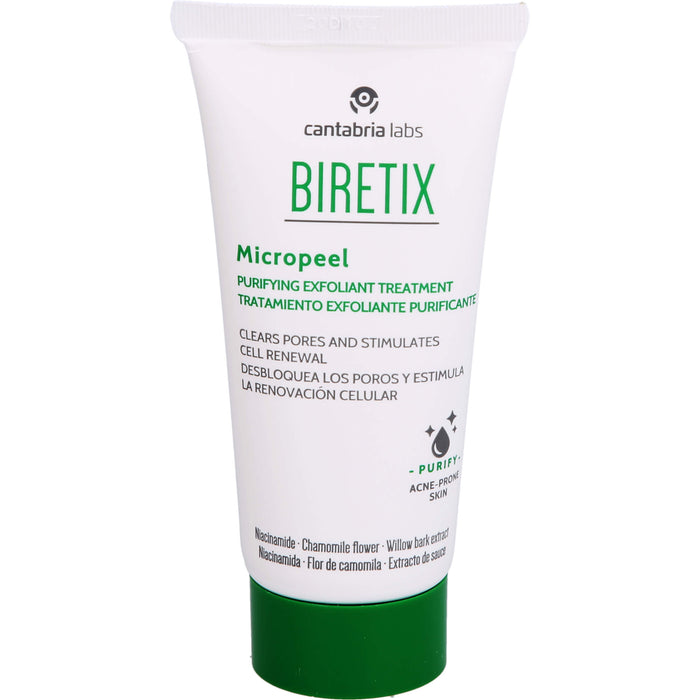 Biretix Micropeeling zur Tiefenreinigung von Poren und Entfernung von Unreinheiten, 50 ml Gel