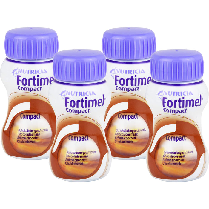 NUTRICIA Fortimel Compact 2,4 Schokoladengeschmack Trinknahrung, 4 pcs. Solution