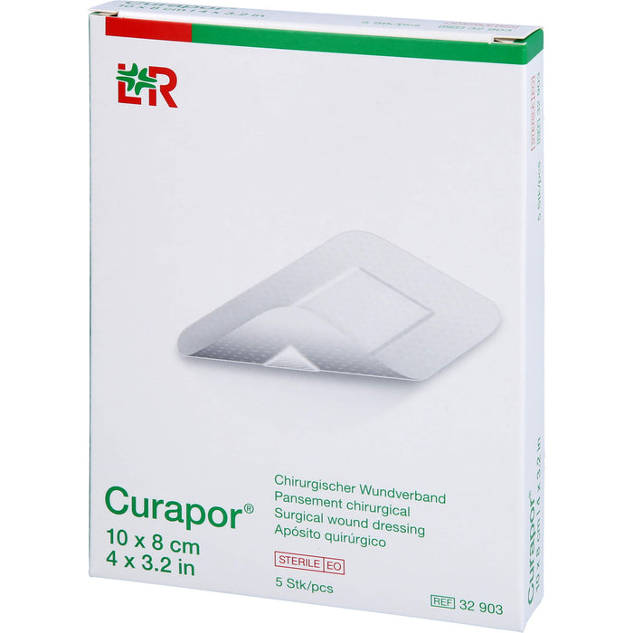 Curapor chirurgischer Wundverband 8 cm x 10 cm steril, 5 St. Pflaster