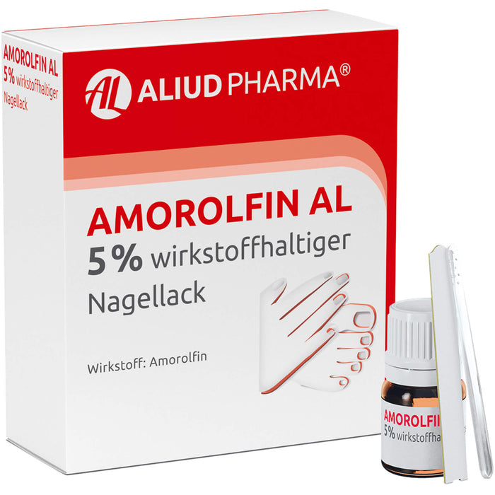 Amorolfin AL 5 % wirkstoffhaltiger Nagellack, 5 ml Vernis à ongles contenant une substance active