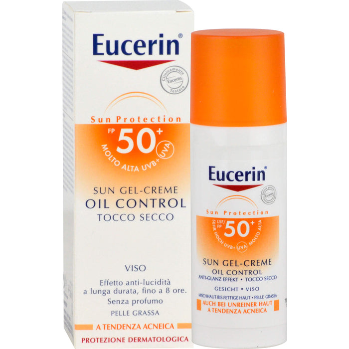 Eucerin Oil Control Face Sun Gel-Creme LSF 50+, 50 ml Cream