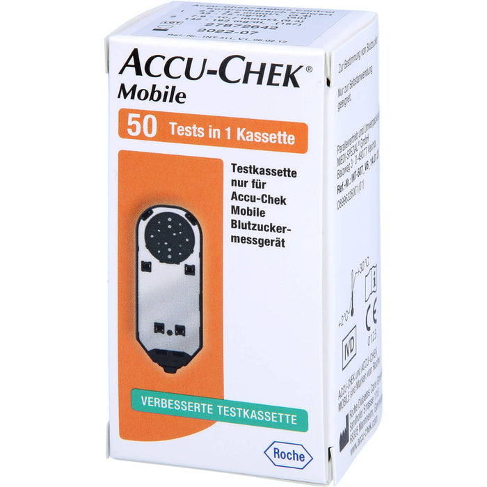 ACCU-CHEK Mobile Testkassette Plasma II, 50 pc Bandelettes réactives