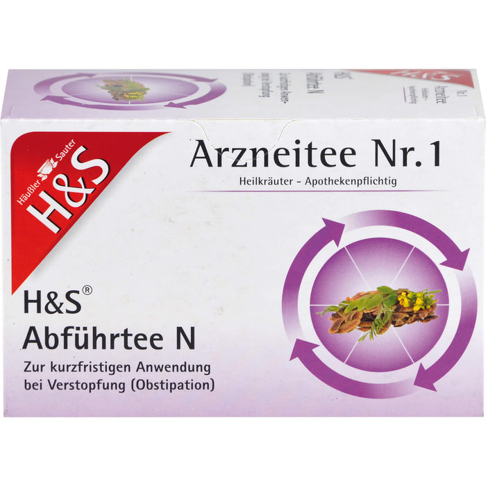 H&S Abführtee N Arzneitee Nr. 1 bei Verstopfung Filterbeutel, 20 pc Sac filtrant