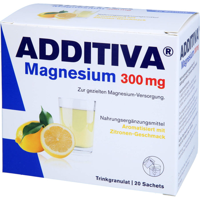 ADDITIVA Magnesium 300 mg Sachets, 20 pc Sachets