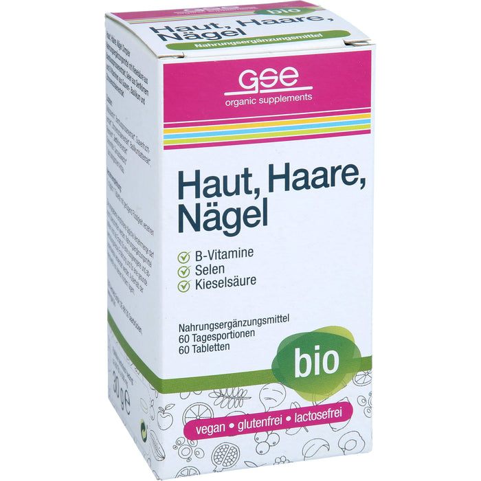 GSE phyto vitamins Haut, Haare, Nägel Komplex Tabletten, 60 St. Tabletten