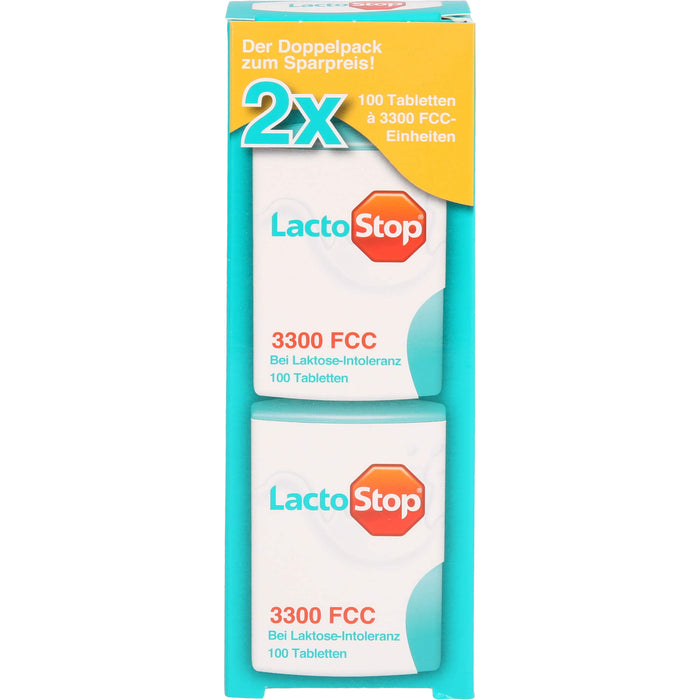 LactoStop 3300 FCC Tabletten bei Lactose-Intoleranz, 200 pc Tablettes