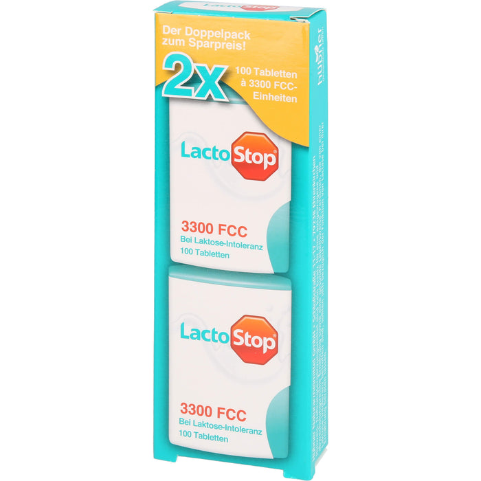 LactoStop 3300 FCC Tabletten bei Lactose-Intoleranz, 200 pc Tablettes