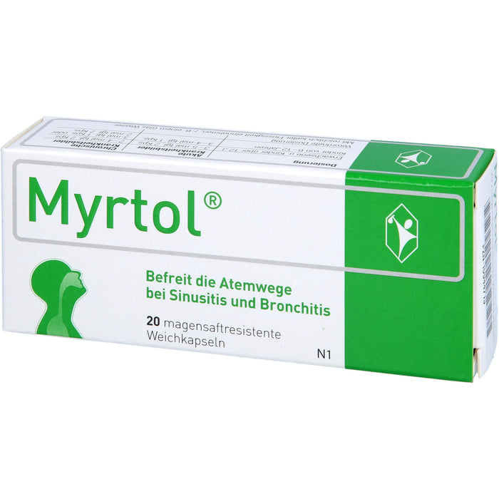 Myrtol, 120 mg, magensaftresistente Weichkapseln, 20 pcs. Capsules