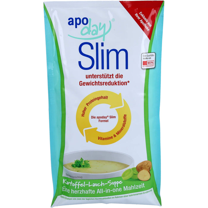 apoday Kartoffel Lauch Slim Diät-Suppe Pulver, 5 pc Sachets