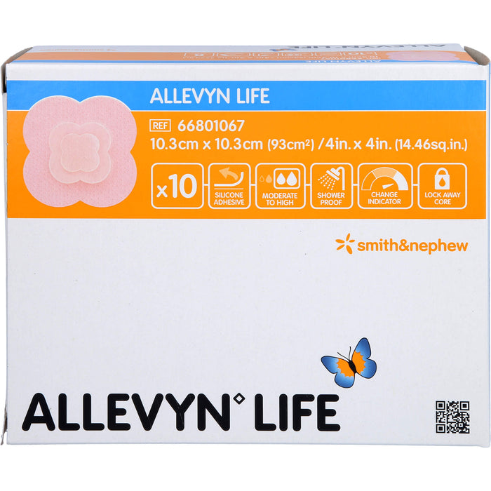 Allevyn Life 10,3x10,3cm Verband, 10 St VER