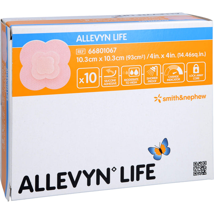 Allevyn Life 10,3x10,3cm Verband, 10 St VER