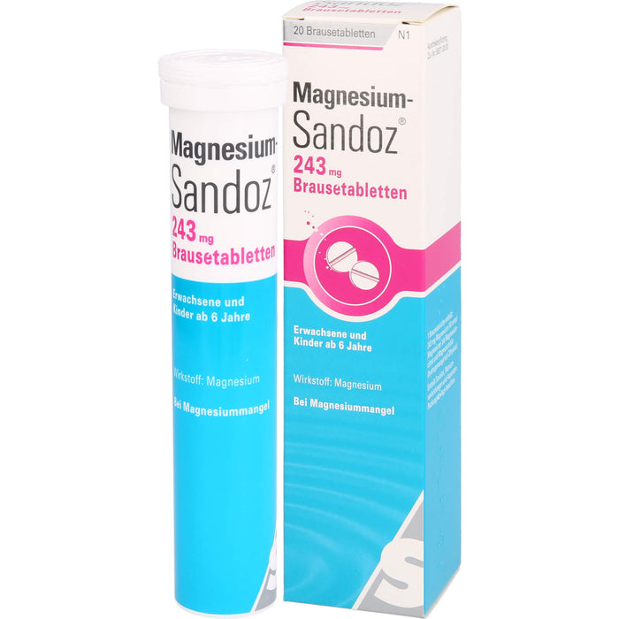 Magnesium-Sandoz 243 mg Brausetabletten, 20 pcs. Tablets