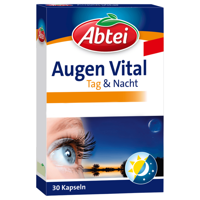 Abtei Augen Vital Tag & Nacht Kapseln für Sehkraft, 30 pcs. Capsules