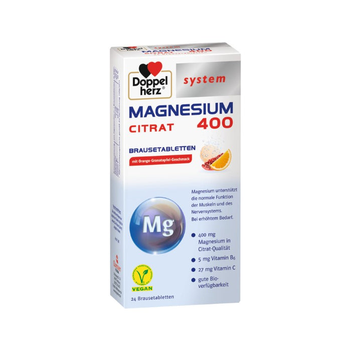 Doppelherz system MAGNESIUM 400 CITRAT, 24 pcs. Tablets