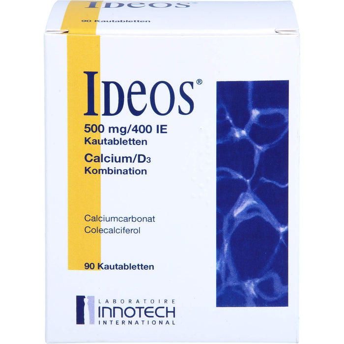 IDEOS 500 mg / 400 I.E. Kautabletten, 90 pcs. Tablets