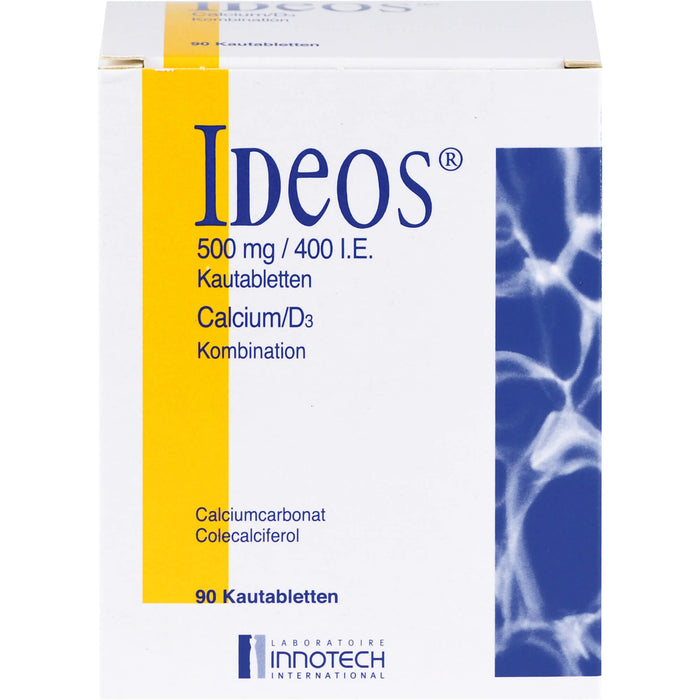 IDEOS 500 mg / 400 I.E. Kautabletten, 90 St. Tabletten