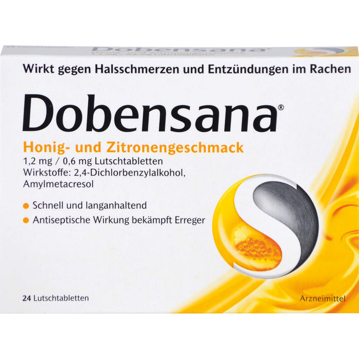 Dobensana Honig- und Zitronengeschmack Lutschtabletten, 24 St. Tabletten