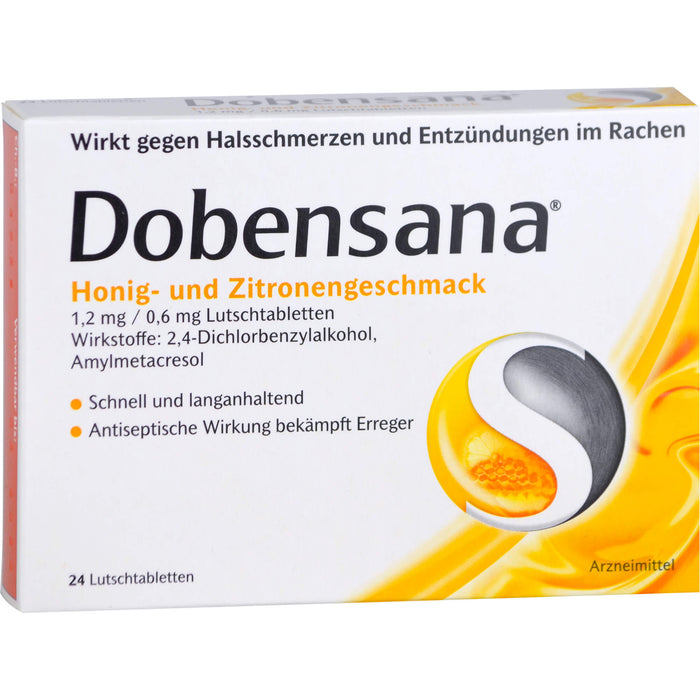 Dobensana Honig- und Zitronengeschmack Lutschtabletten, 24 pcs. Tablets