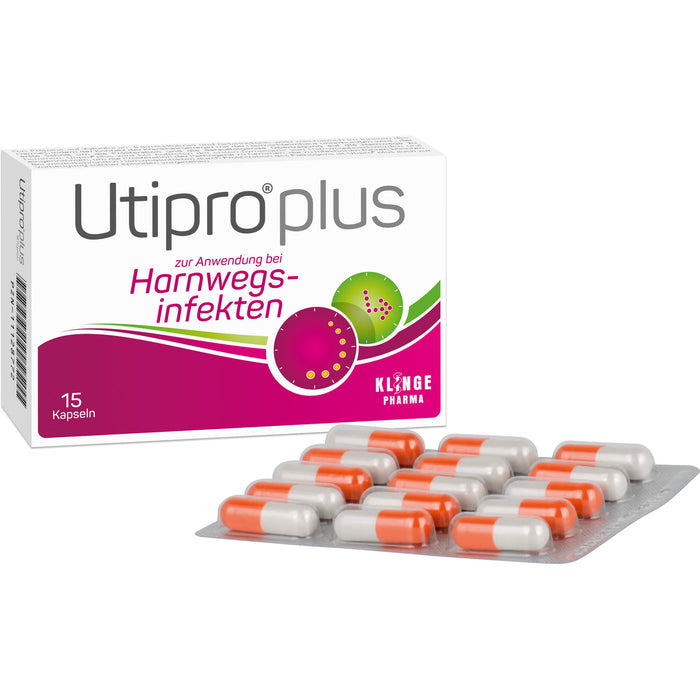 Utipro plus Kapseln bei Harnwegsinfekten, 15 pc Capsules