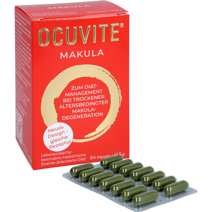 Ocuvite Makula Kapseln bei trockener AMD, 84 pcs. Capsules