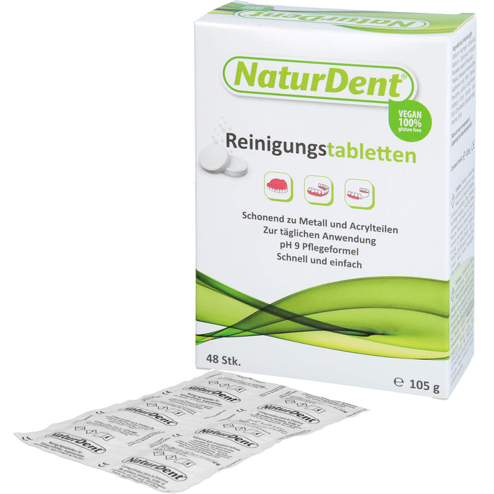 NaturDent Reinigungstabletten für den Zahnersatz, 48 pcs. Tablets