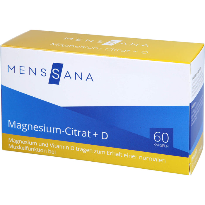 Magnesium-Citrat + D MensSana, 60 St. Kapseln