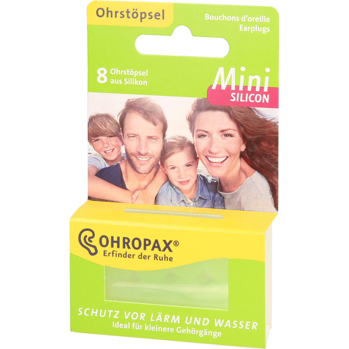 OHROPAX Mini Silicon Ohrstöpsel, 8 pcs. Earplugs