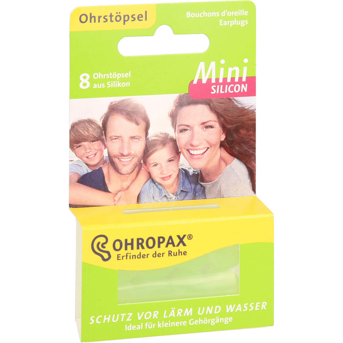 OHROPAX Mini Silicon Ohrstöpsel, 8 pcs. Earplugs