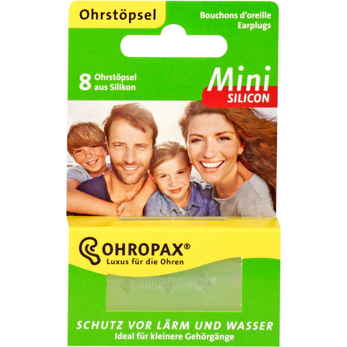 OHROPAX Mini Silicon Ohrstöpsel, 8 pcs. Earplugs