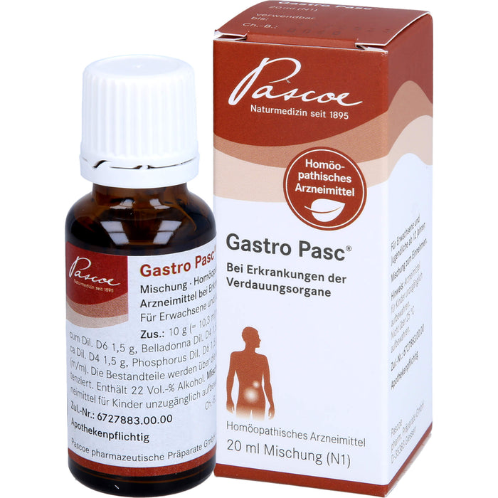 Gastro Pasc, Mischung, 20 ml Lösung