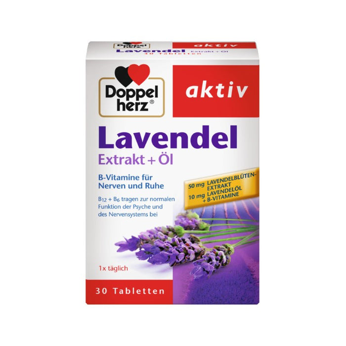 Doppelherz Lavendel Extrakt + Öl, 30 St. Tabletten