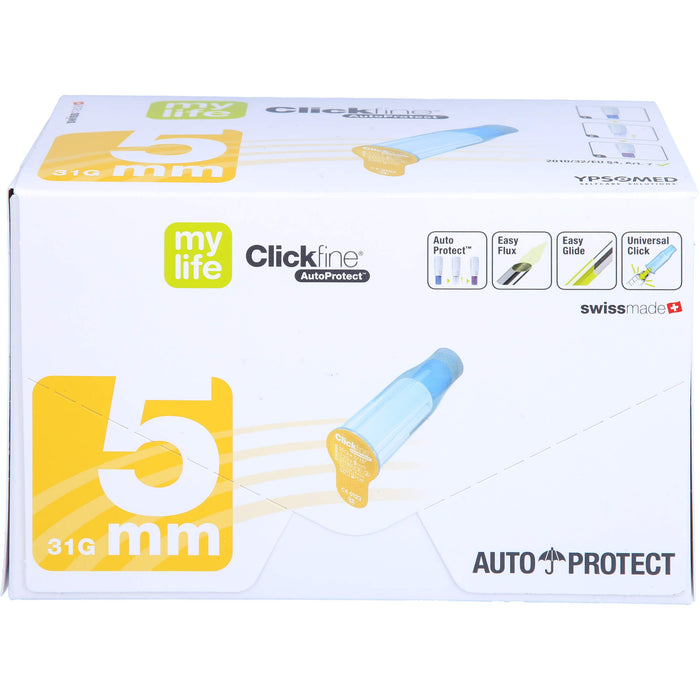 mylife Clickfine AutoProtect 5mm Sicherh.-Pen-Nade, 100 St KAN