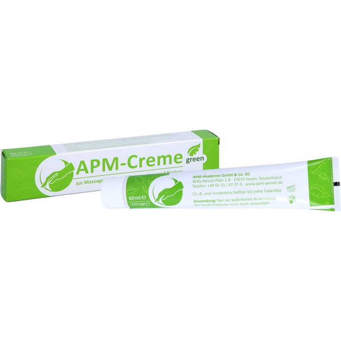 APM-Creme green zur Massage größerer Körperpartien und Narben, 60 ml Creme