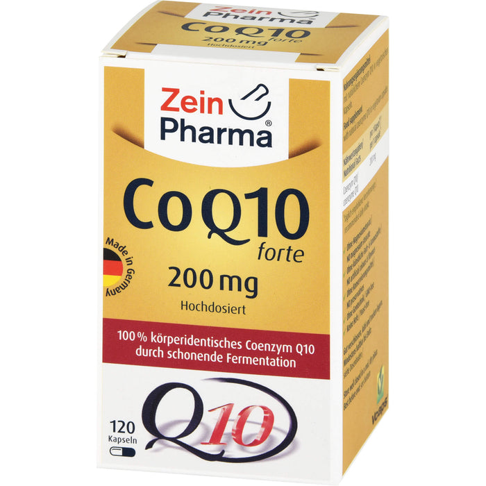 ZeinPharma Coenzym Q10 forte 200 mg Kapseln, 120 St. Kapseln