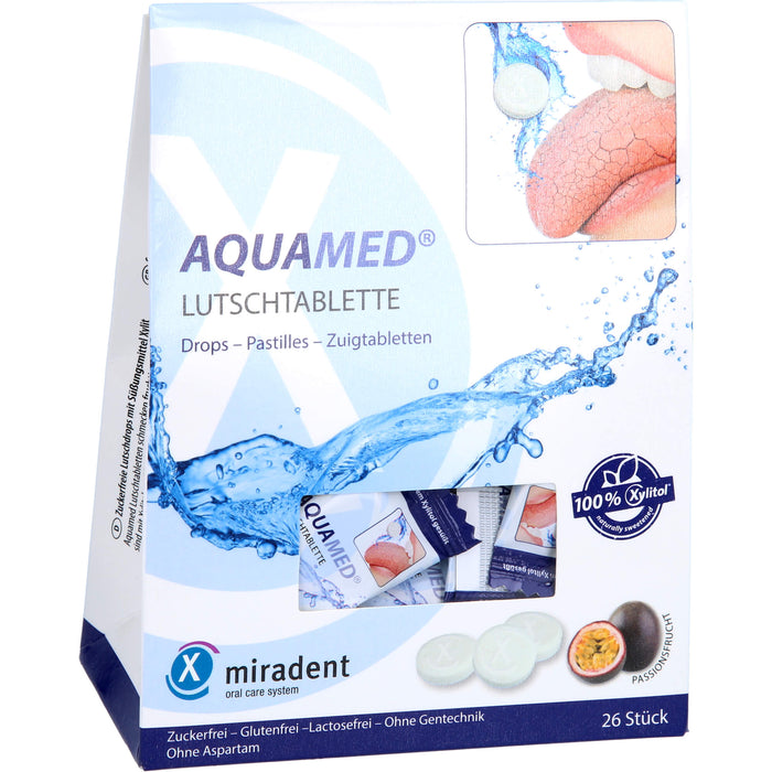 miradent AQUAMED Lutschtablette fördert den Speichelfluss, 60 g Tabletten