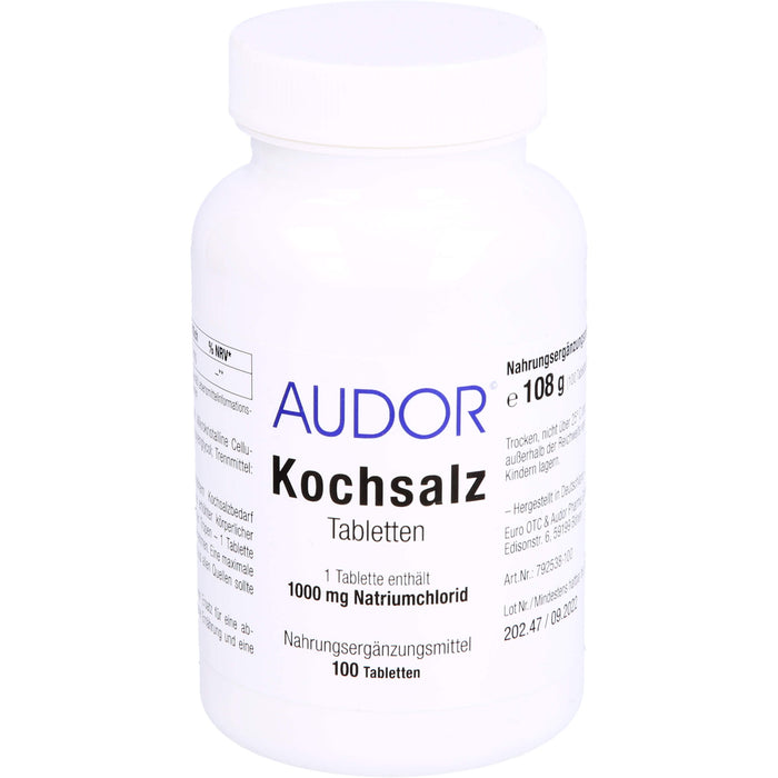 AUDOR Kochsalz Tabletten, 100 pc Tablettes