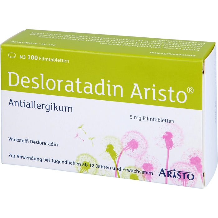 Desloratadin Aristo 5 mg Filmtabletten bei Allergien, 100 pcs. Tablets