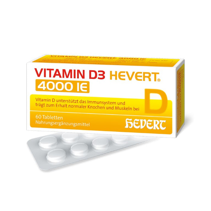 Vitamin D3 Hevert 4000 IE Tabletten, 60 pc Tablettes