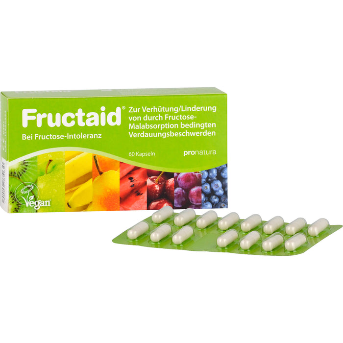 Fructaid Kapseln bei Fructose-Intoleranz, 60 pcs. Capsules