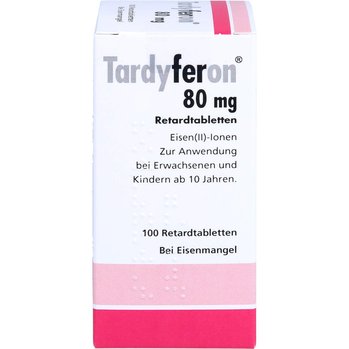 Tardyferon Retardtabletten bei Eisenmangel, 100 pc Tablettes