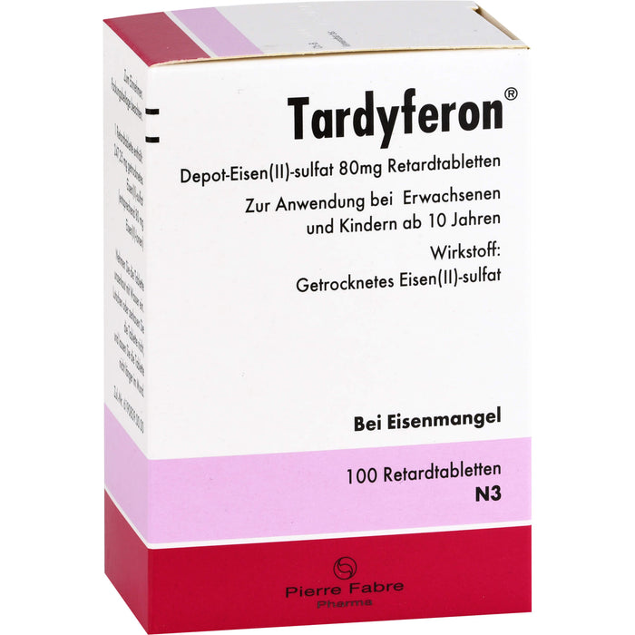 Tardyferon Depot-Eisen(II)-sulfat 80 mg Emra Retardtabletten, 100 pc Tablettes