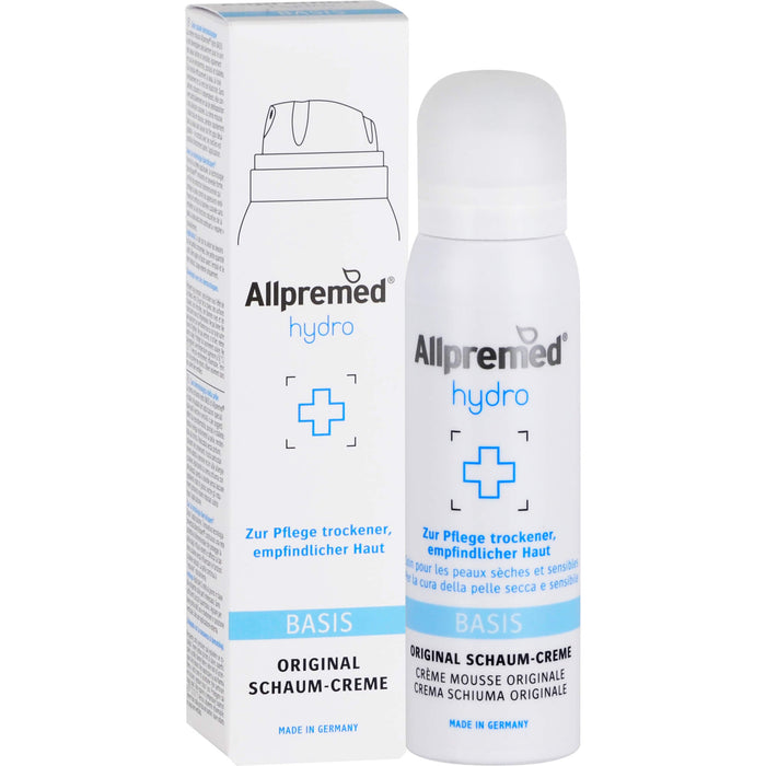 Allpremed hydro Basispflege Lipid-Schaum-Creme für trockene und empfindliche Haut, 100 ml Foam