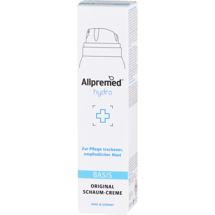 Allpremed hydro Basispflege Lipid-Schaum-Creme für trockene und empfindliche Haut, 100 ml Foam